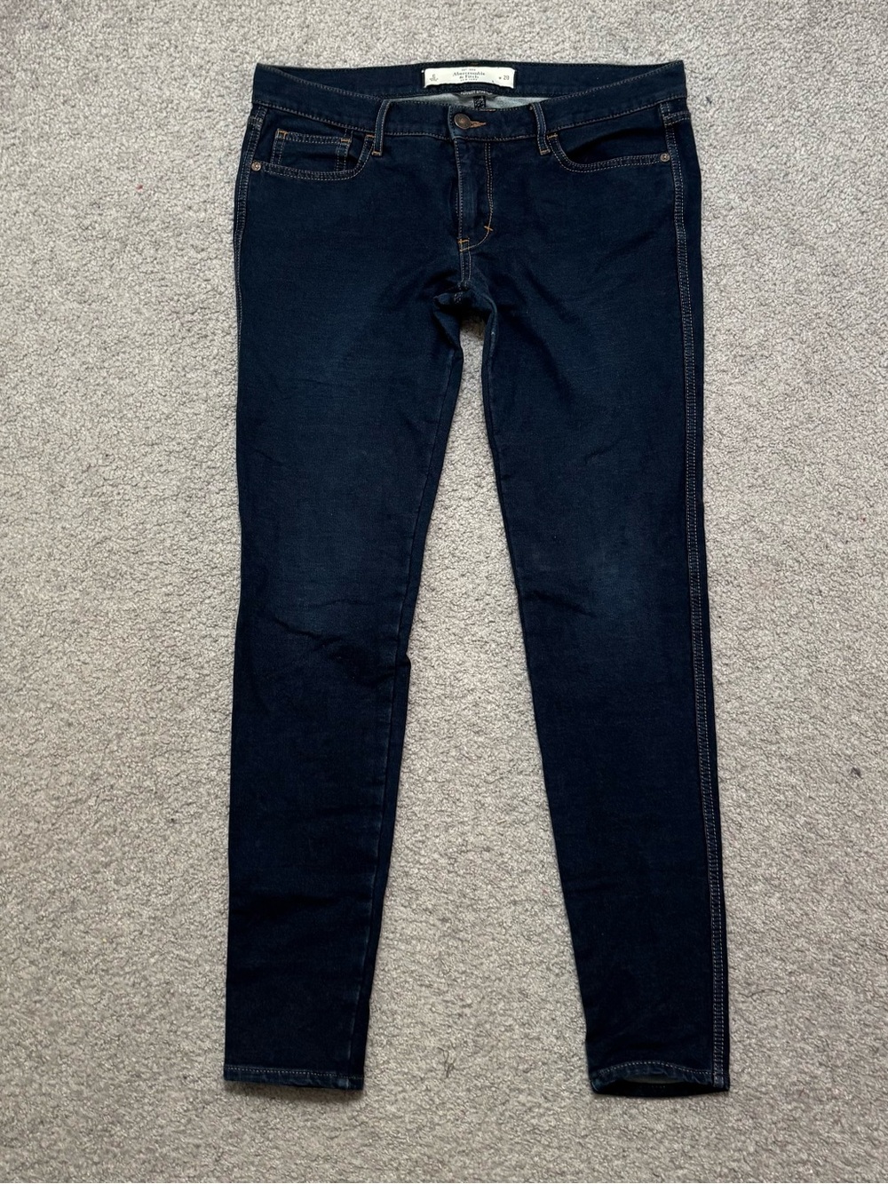 Abercrombie & Fitch Dark Indigo Perfect Stretch Skinny Jeans